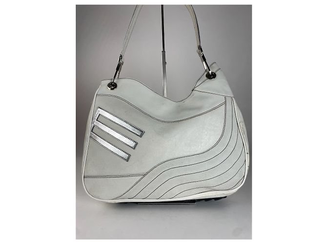 Vintage Etro Lederhandtasche Weiß - Ansicht 8