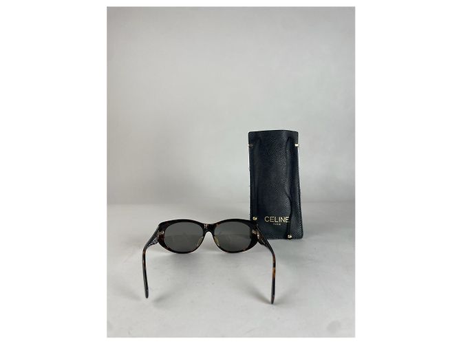 Céline Occhiali da sole vintage Celine Paris marroni - vista 2