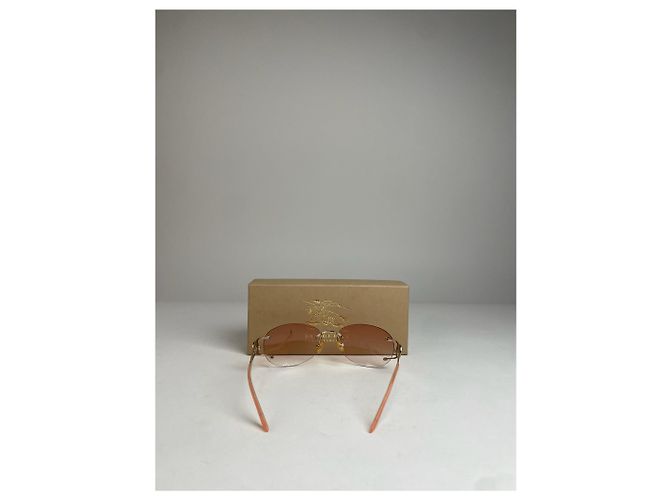 Céline Vintage Celine Paris Randlose Sonnenbrille Rosa Pink - Ansicht 8