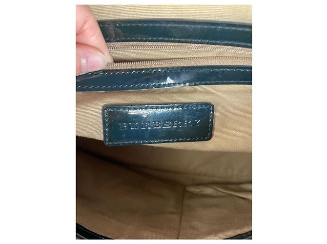 Vintage Burberry Nova Check Lederhandtasche Beige - Ansicht 4