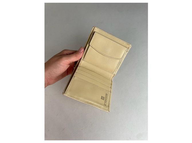 Portafoglio in pelle vintage Givenchy beige - vista 7