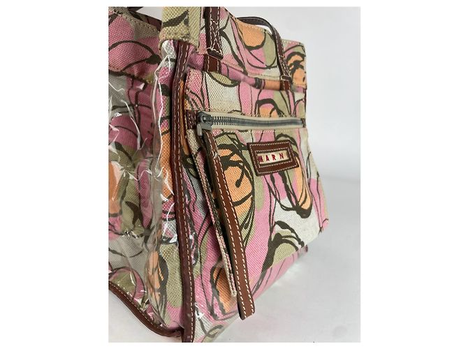 Vintage Marni mehrfarbige abstrakte Handtasche Mehrfarben - Ansicht 4