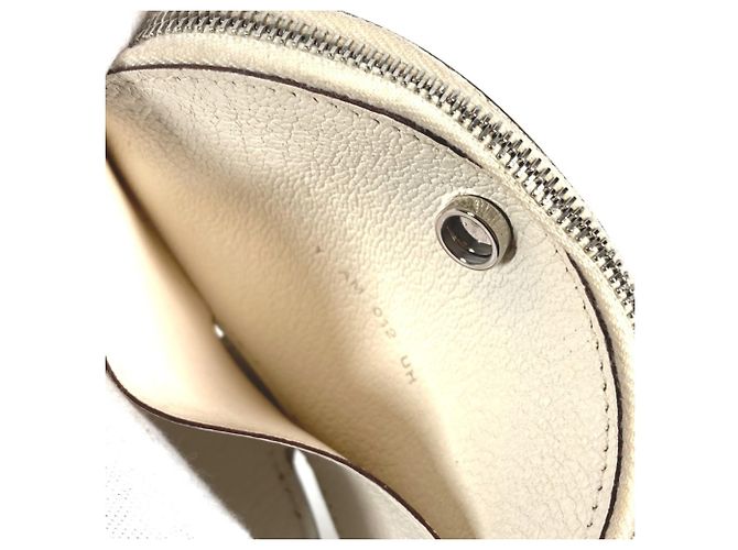 Estuche para tarjetas de visita Hermès en cuero blanco - vista 10