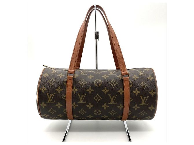 Borsa Louis Vuitton Papillon 26 Marrone - vista 3