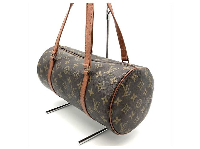 Borsa Louis Vuitton Papillon 26 Marrone - vista 4