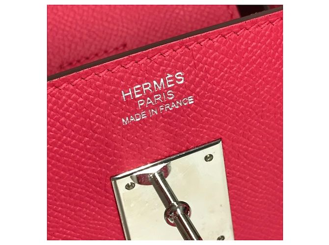 Borsa Tote Hermès Birkin 30 in Rosa - vista 13
