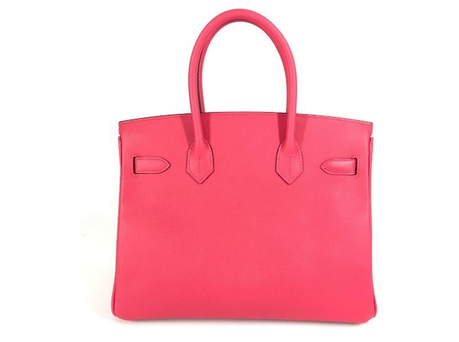 Borsa Tote Hermès Birkin 30 in Rosa - vista 3