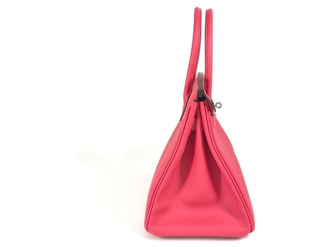 Borsa Tote Hermès Birkin 30 in Rosa - vista 4