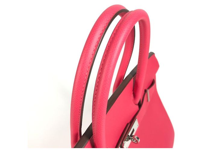 Borsa Tote Hermès Birkin 30 in Rosa - vista 9