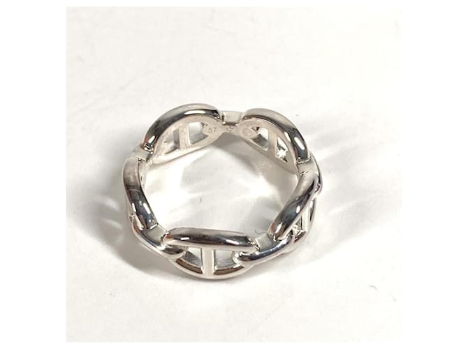 Ring Bague Chaine d'Ancre Hermès Argenté - vue 2
