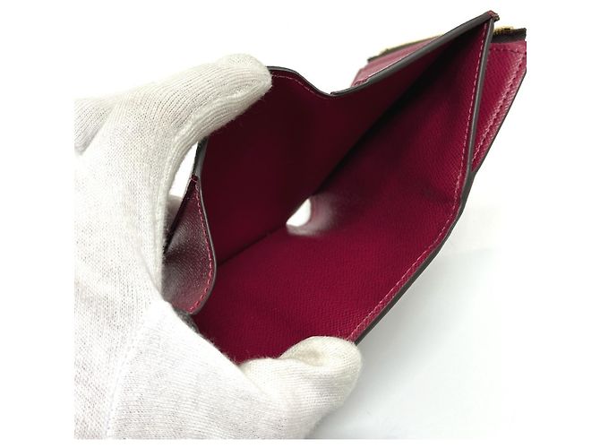 Louis Vuitton Monogram Canvas Dreifach-Brieftasche Braun Fuschia - Ansicht 11