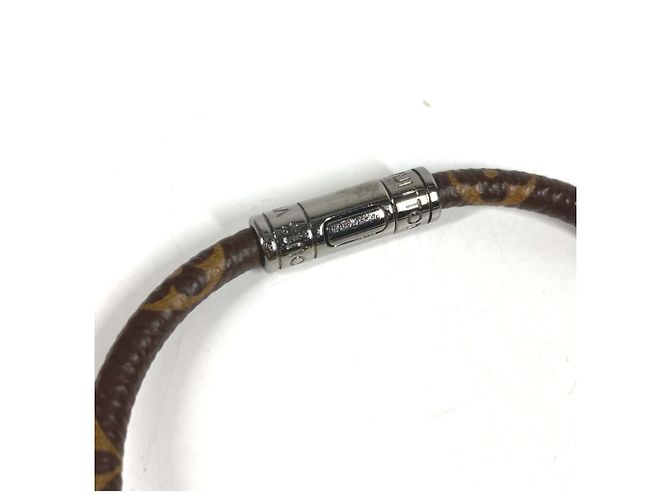 Bracciale Bangle Mascotte Hang It in Tela Monogram Louis Vuitton Marrone Giallo - vista 3