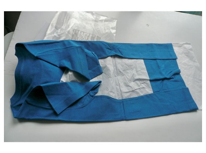 LOUIS VUITTON Camiseta azul con detalle de cadena TXL - vista 6