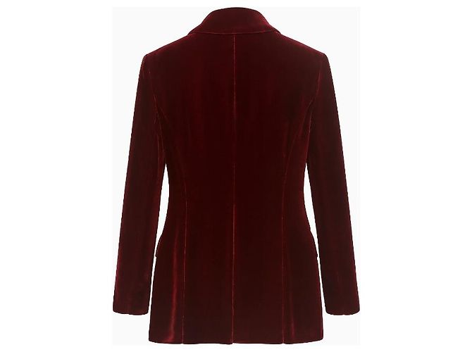 Conjunto Katharine Hamnett, modelo Velours Grenat FW1997. Roja - vista 3