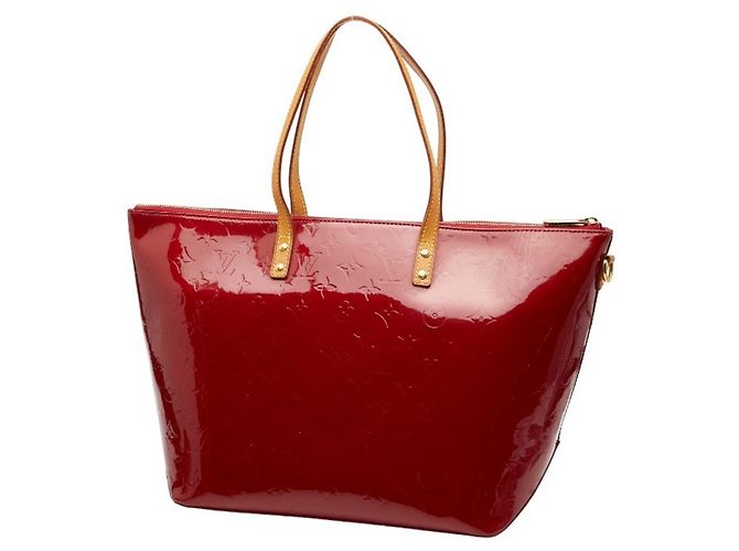 Borsa tote Bellevue GM in Monogram Vernis Louis Vuitton Rosso - vista 2