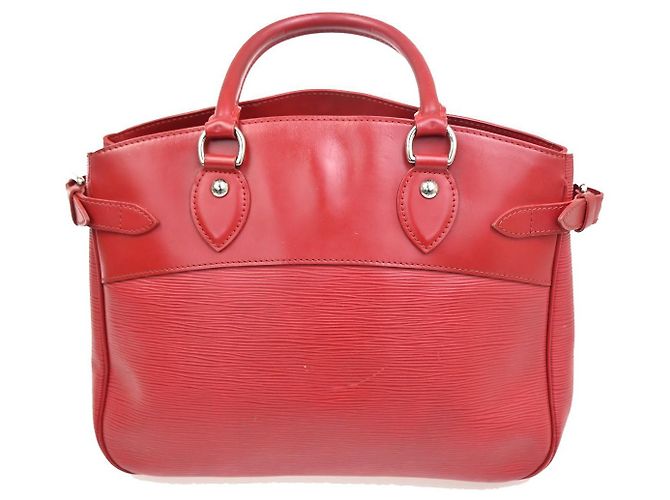 Borsa Tote Passy in pelle Epi PM Louis Vuitton Rosso - vista 2