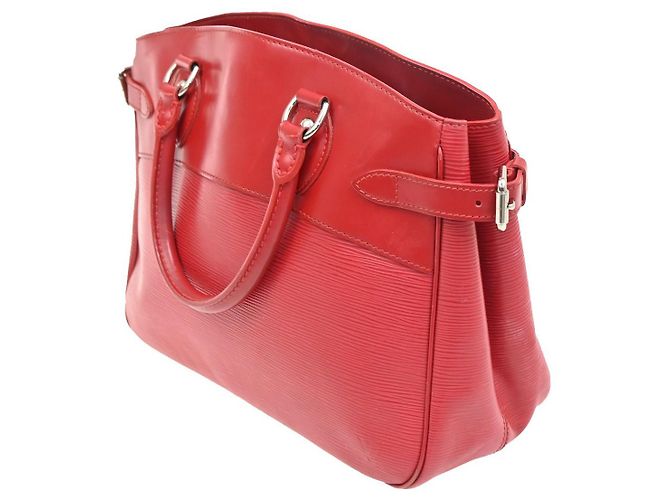 Borsa Tote Passy in pelle Epi PM Louis Vuitton Rosso - vista 3