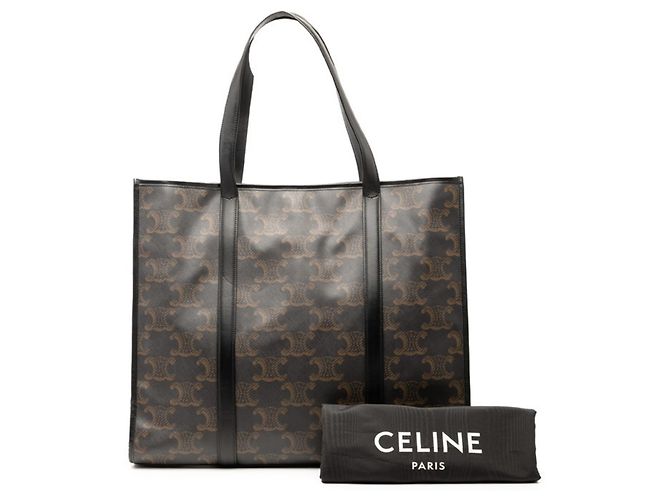 Céline Bolso Tote Triomphe Celine Castaño Negro - vista 8