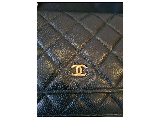 Cartera de cadena caviar de Chanel Negro - vista 12