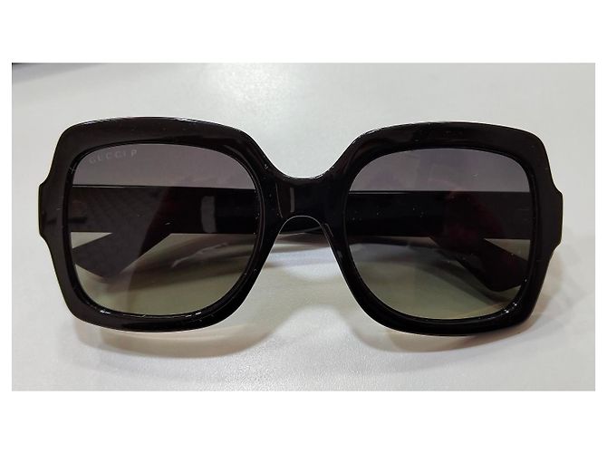 Gafas de sol Gucci cuadradas oversize negras Negro - vista 2
