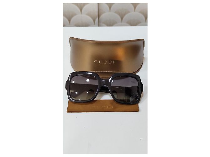 Gafas de sol Gucci cuadradas oversize negras Negro - vista 3