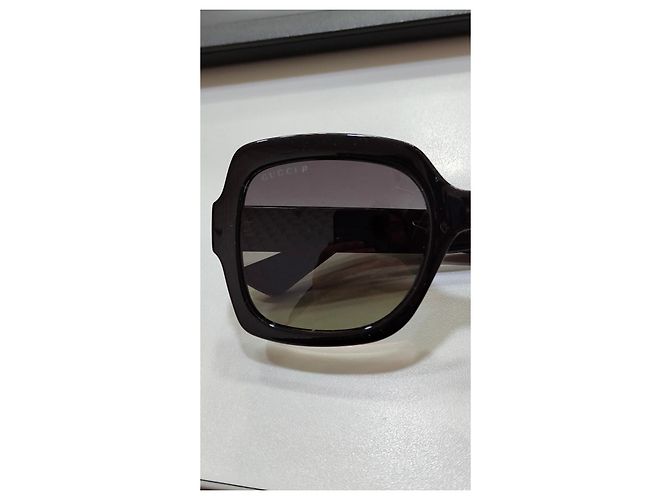 Gafas de sol Gucci cuadradas oversize negras Negro - vista 9