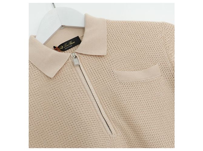 Loro Piana Polo Porto Ercole Pullover Beige - Ansicht 4