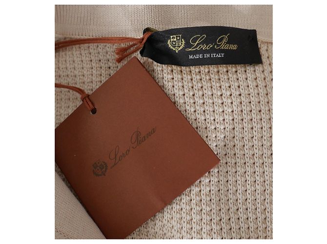 Loro Piana Polo Porto Ercole Pullover Beige - Ansicht 6