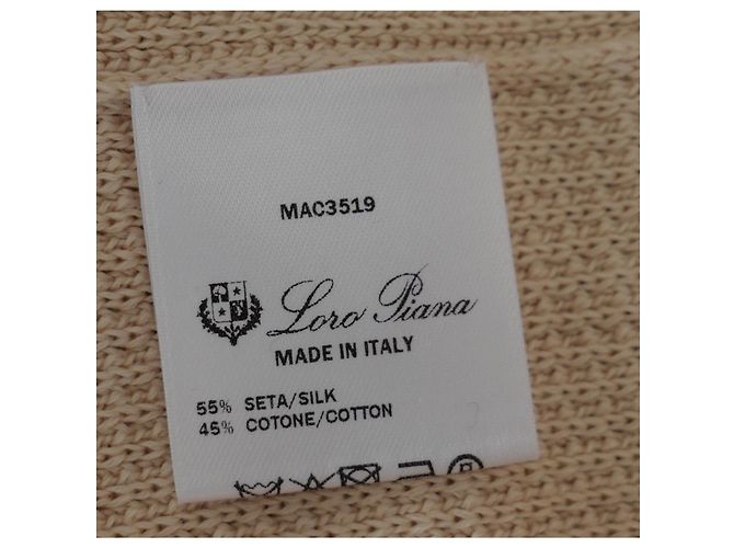 Loro Piana Polo Porto Ercole Pullover Beige - Ansicht 8