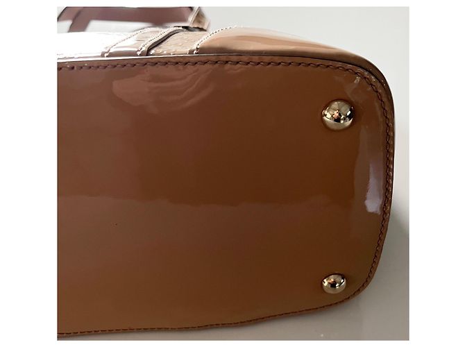 Microguccissima Dôme aus beigem Lackleder - Ansicht 11