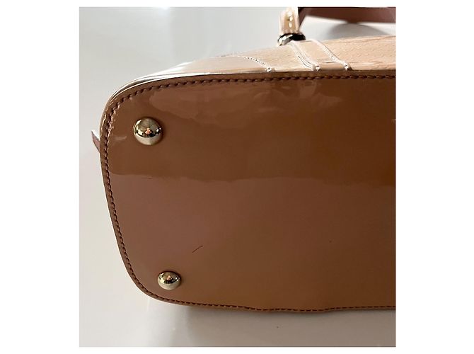 Microguccissima Dôme aus beigem Lackleder - Ansicht 12