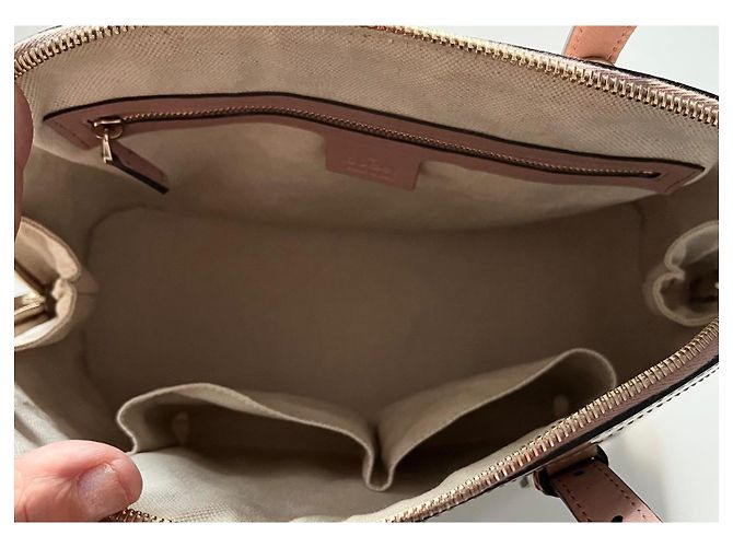 Microguccissima Dôme aus beigem Lackleder - Ansicht 16