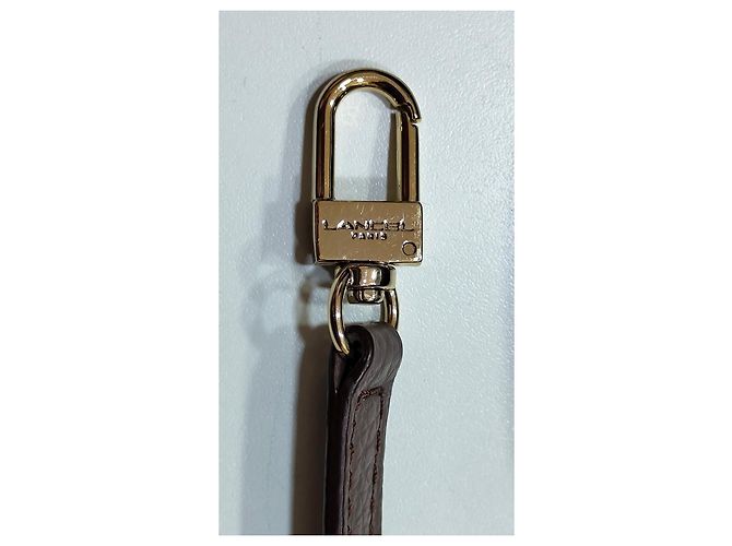 French Flair Borsa a secchiello Lancel in pelle grana taupe - vista 5