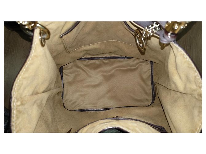 French Flair Borsa a secchiello Lancel in pelle grana taupe - vista 7