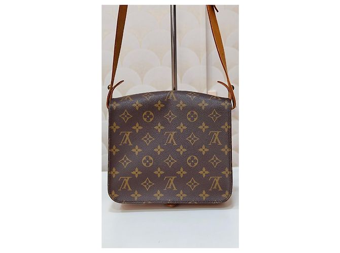 Louis Vuitton Cartouchière Monogram Tela Marrone - vista 2