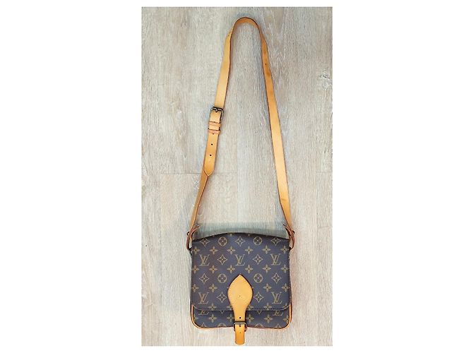 Louis Vuitton Cartouchière Monogram Tela Marrone - vista 6