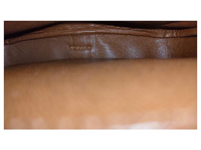 Louis Vuitton Cartouchière Monogram Tela Marrone - vista 7