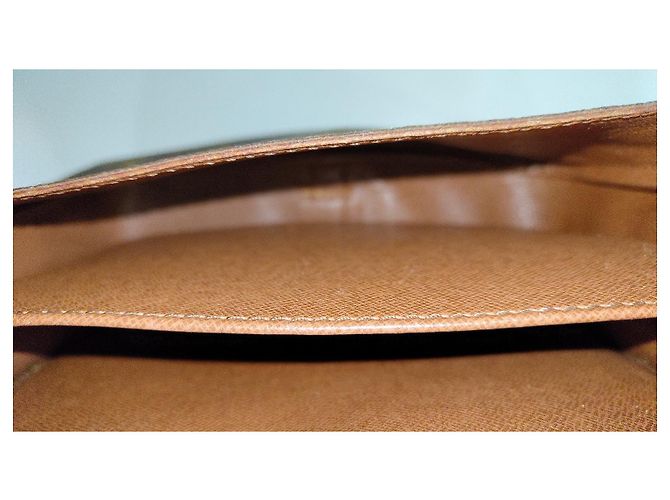 Louis Vuitton Cartouchière Monogram Tela Marrone - vista 8