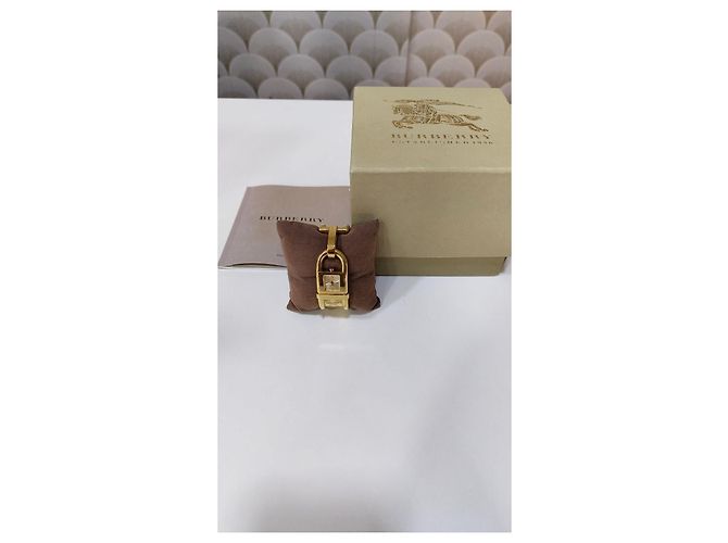 Montre Burberry Padlock plaquée or Doré - vue 8