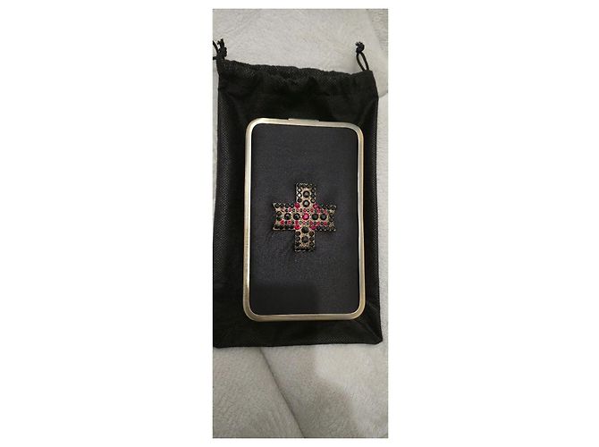 CLUTCH mini borsa Christian LACROIX Nero - vista 3