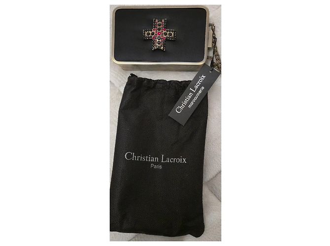 CLUTCH mini borsa Christian LACROIX Nero - vista 5