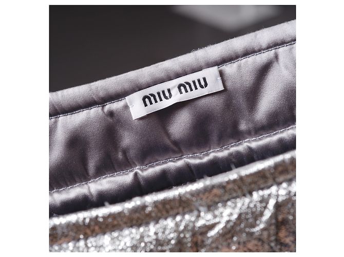 Falda Archive Miu Miu Azul - vista 4