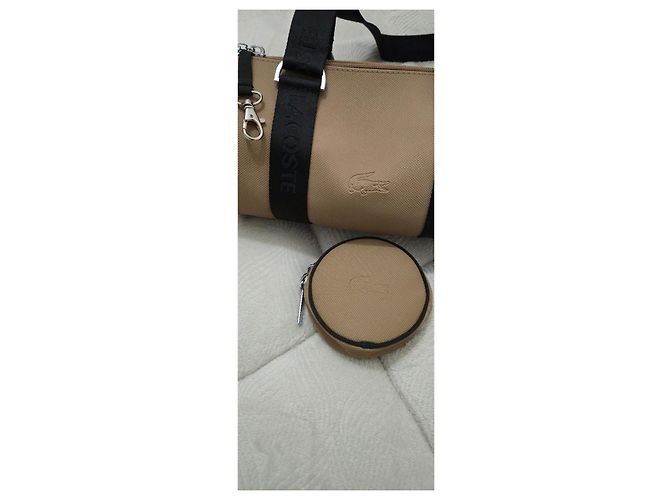 Borsa LACOSTE PELOCHON e il suo portafoglio Marrone chiaro - vista 3