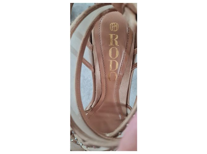 Rodo Sandalen aus Leder Gold Größe 36 Golden - Ansicht 7
