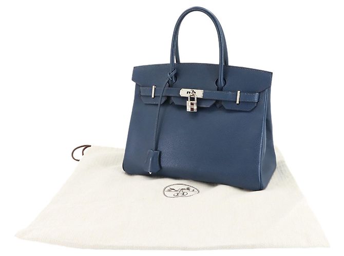Hermès Birkin 30 Epsom Blue Handbag - view 2