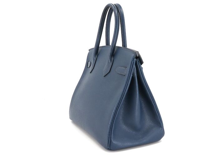 Hermès Birkin 30 Epsom Blue Handbag - view 4
