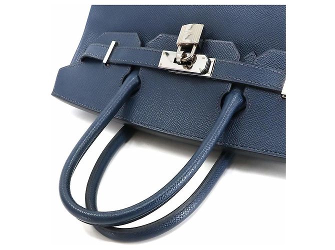 Hermès Birkin 30 Epsom Blue Handbag - view 6