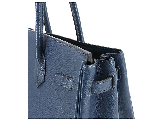 Hermès Birkin 30 Epsom Blue Handbag - view 9