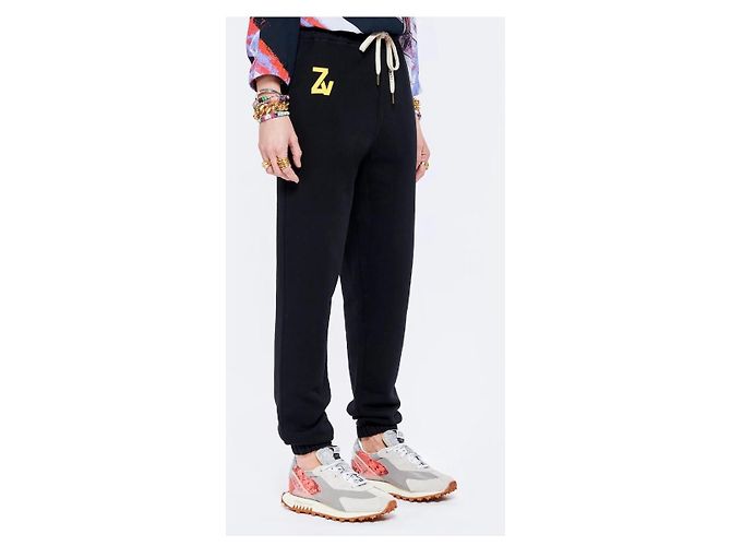 Zadig & Voltaire Steevy Pantalones de chándal negros de algodón - vista 2