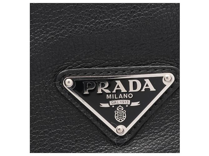 Bolso de Hombro Prada GLACE'CALF en Cuero Negro - vista 5